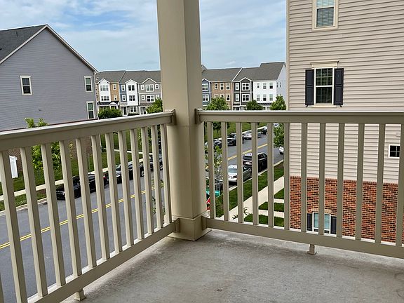 Balcony outside of the kitchen and living area