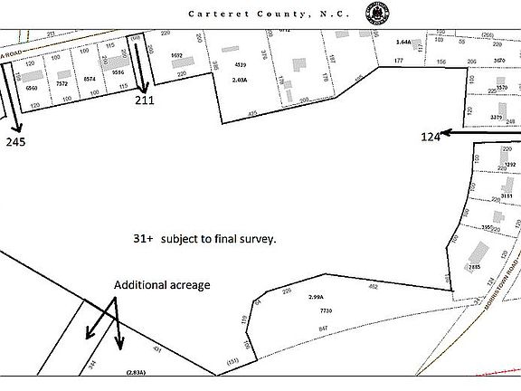 County map of the tract