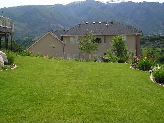back yard and mountain view