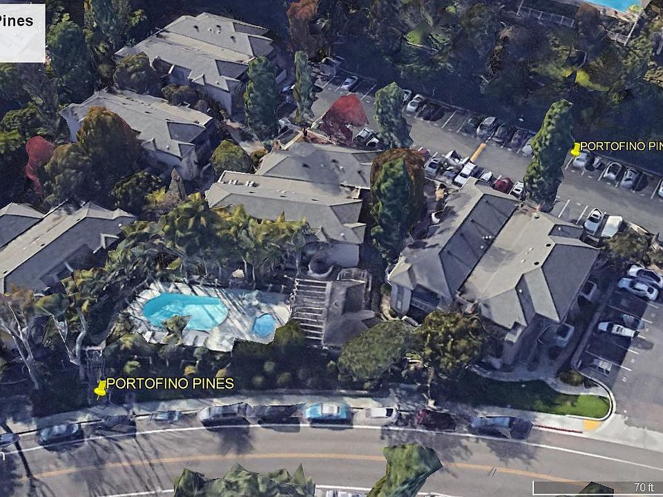 Six buildings around a centrally located pool area