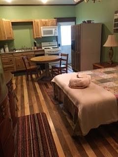 From back of studio, looking towards front entrance