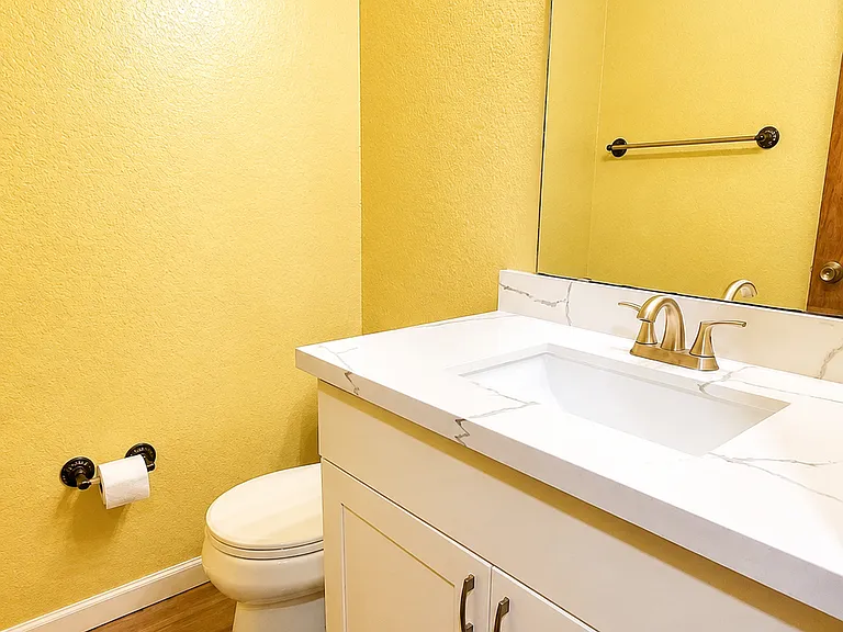 Half bath on the first floor