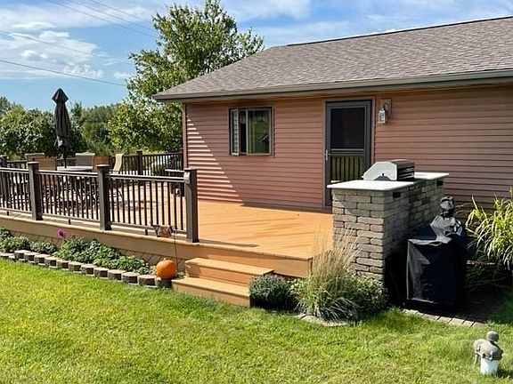 view of deck with grill