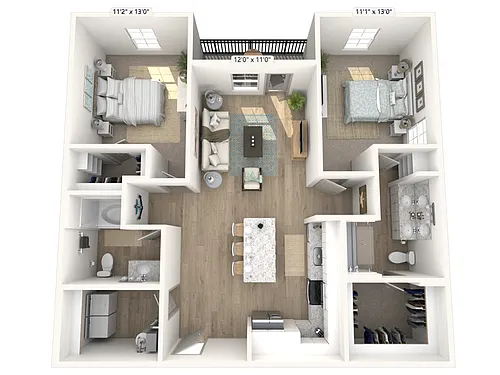 Floor plan B1C