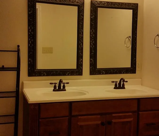 Custom Double Vanity in SECOND MASTER SUITE