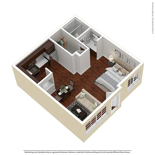 Floor plan Studio Plan A