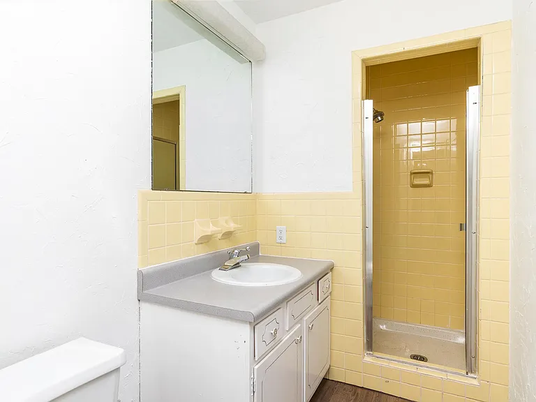 Basement bathroom with shower