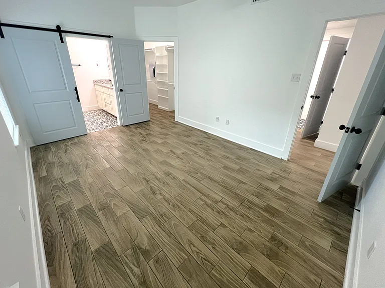 Master bedroom, master bathroom, walk-in closet