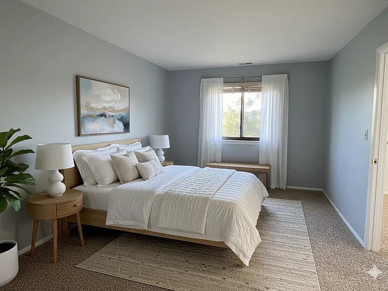 AI Staged - Third Bedroom Window Side