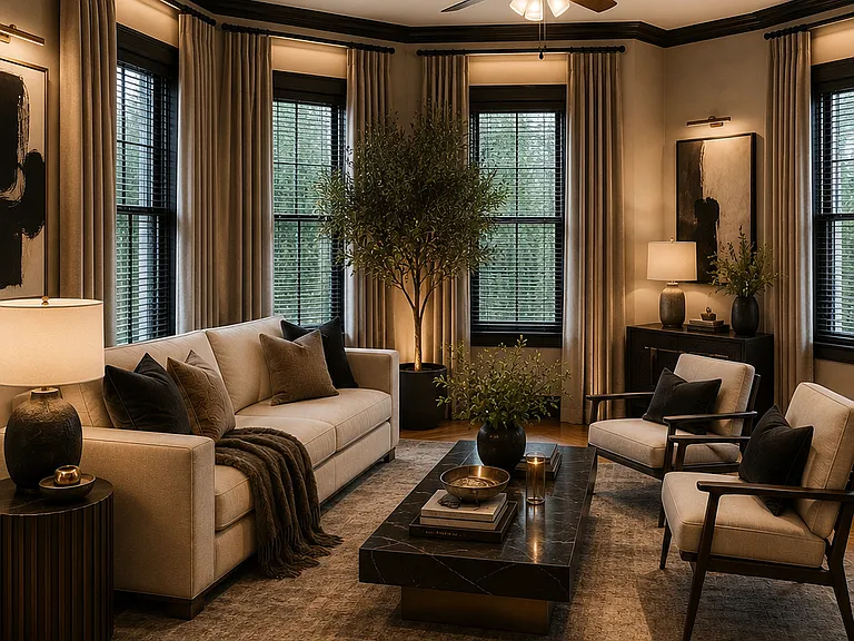 AI Decorated Living Room