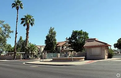 One of the main entrance in the gated community with your own private gate code - 4545 N 67th Ave #1179
