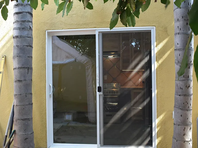 sliding door to patio
