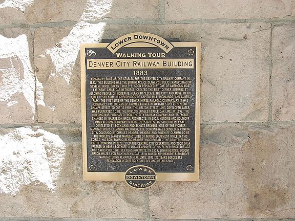 Historic marker f/ building 