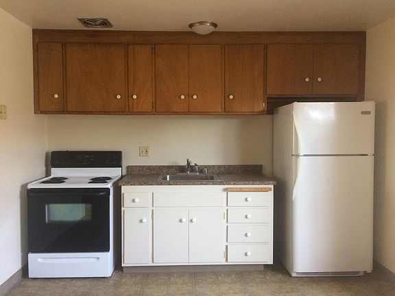 New countertops and freshly painted cabinets