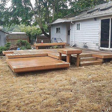 New Deck, Back Yard