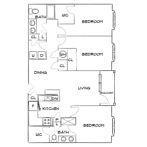 Floor plan Design 3B
