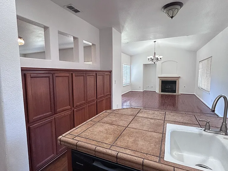 storage view into family room