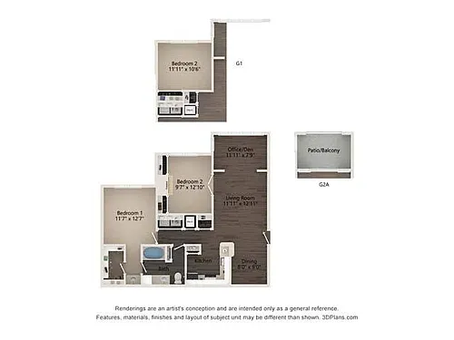 Floor plan Da Vinci - Upgraded