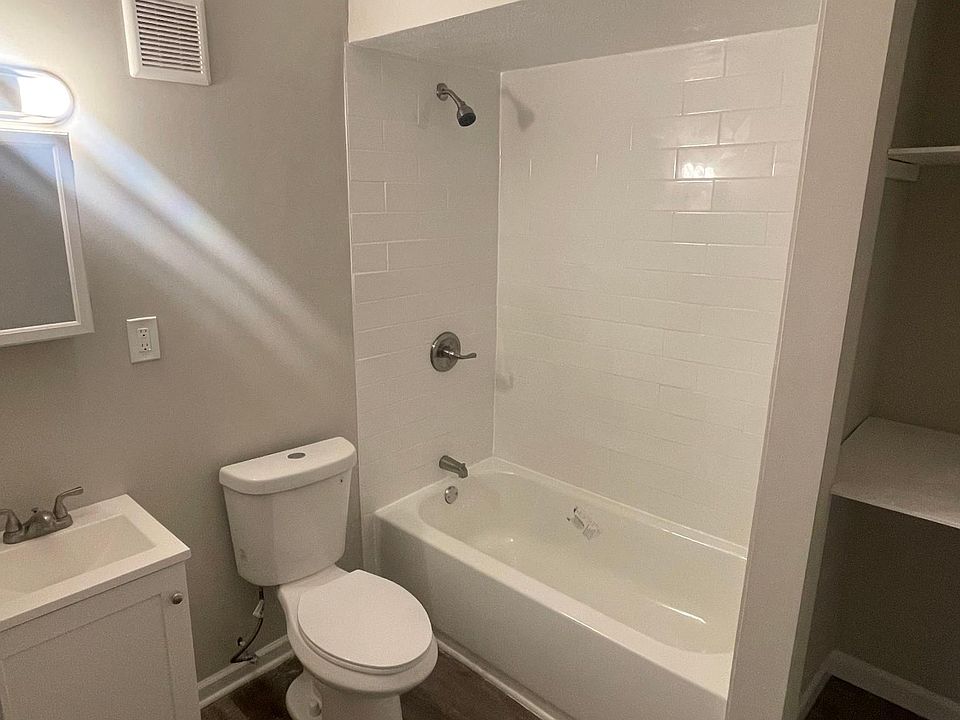 New bathroom with subway tile surround