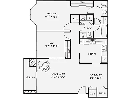 Floor plan A1-1049