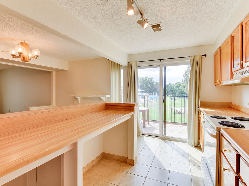 Kitchen with view of the balcony