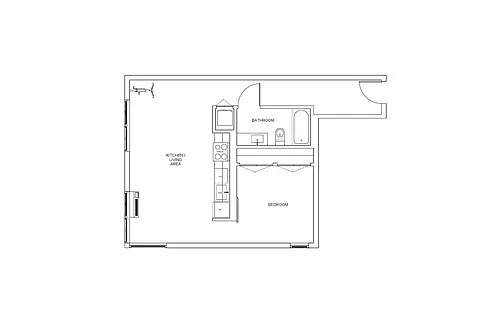 Floor plan One Bedroom B