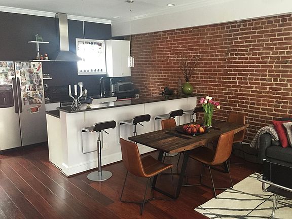 Living room and kitchen