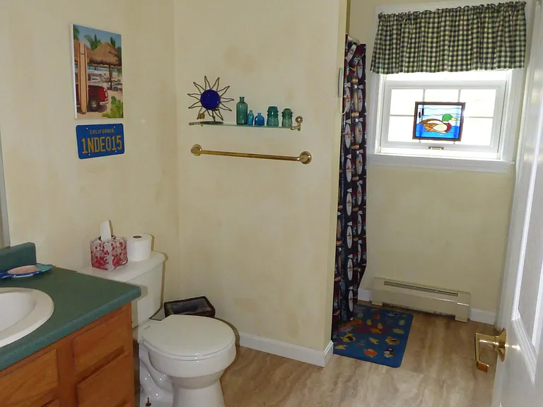 First floor 3/4 bathroom with W/D