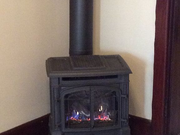 gas-fired parlor stove