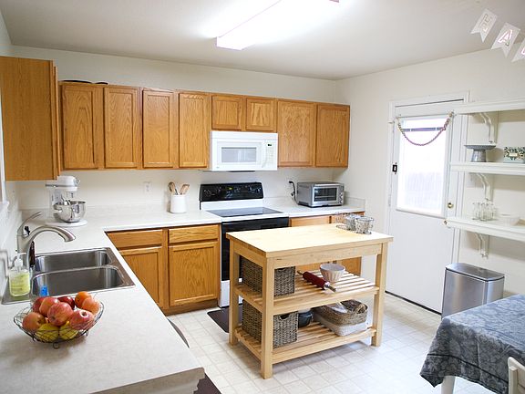 Well lit kitchen