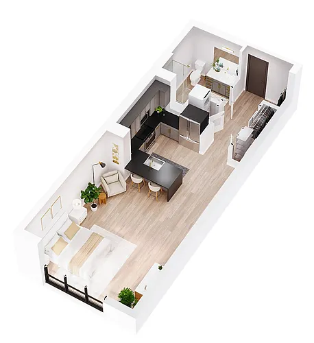 Floor plan Slate Furnished