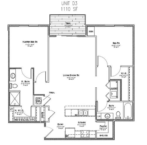 Floor plan AC Unit D3 - 2 I 2