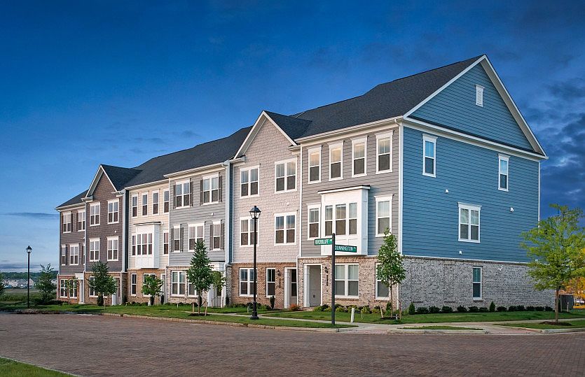 The Spacious Plymouth with Rooftop Terrace Townhome Located at Potomac Shores Town Center