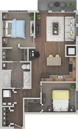 Floor plan B