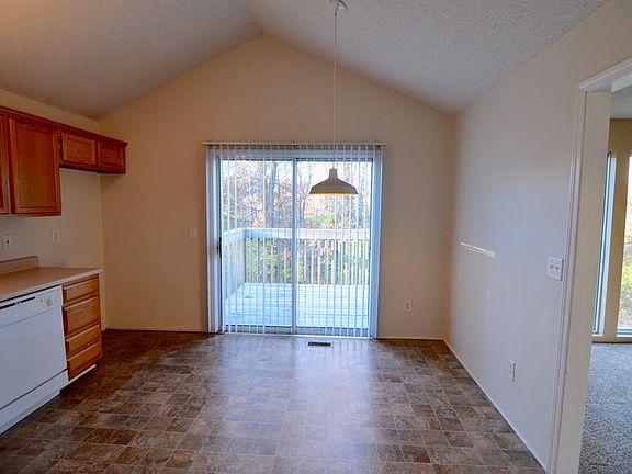 Kitchen with outdoor deck space
