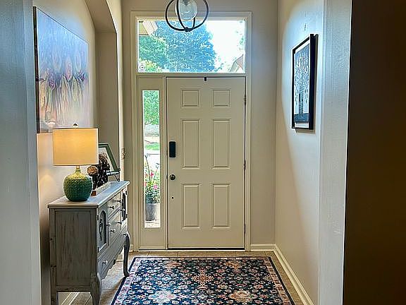 Light, airy foyer