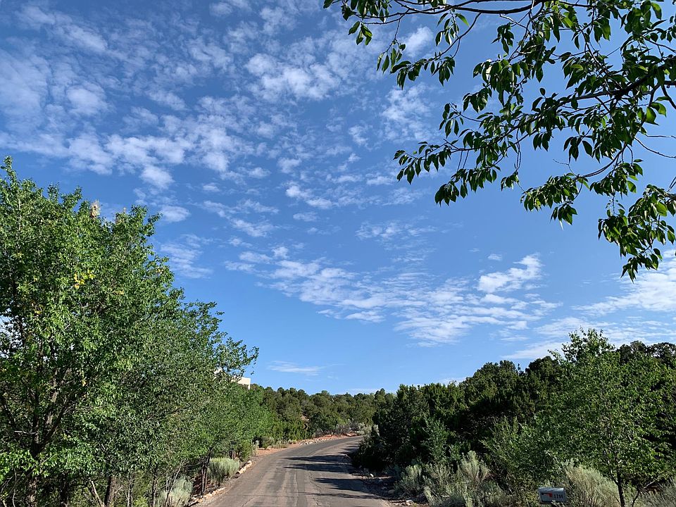 Quiet paved street.