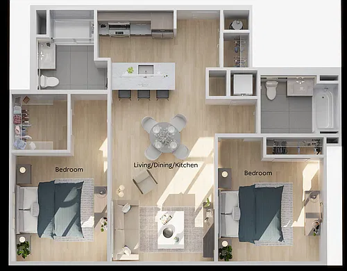 Floor plan Two Bedroom
