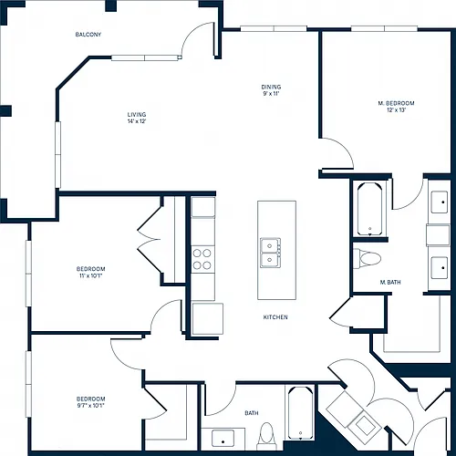 Floor plan Mount Evans (C1)