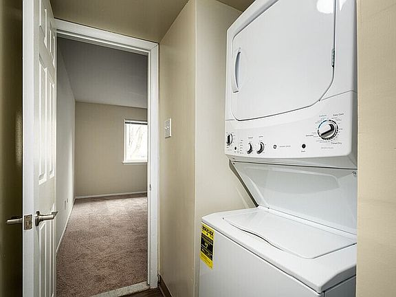 Experience the ease of in-home laundry in this well-designed apartment.