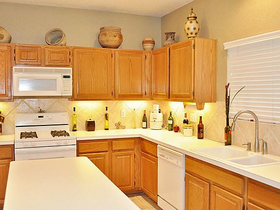 Spacious kitchen with plenty of counter space and island
