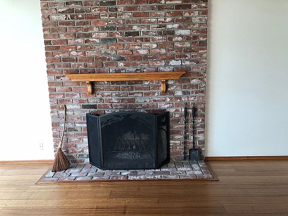 Living room fireplace