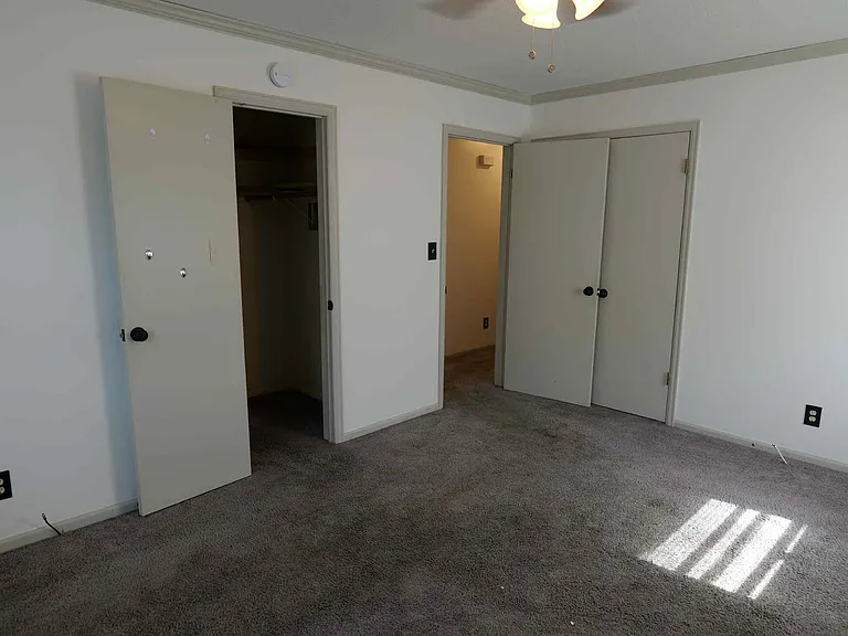 Master bedroom has 2 closets