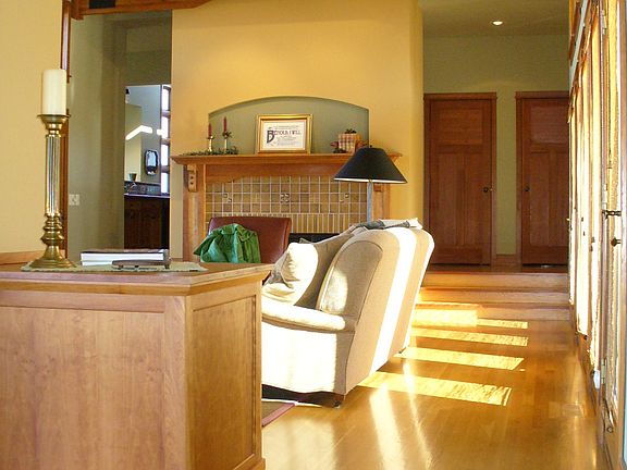 Living room - fireplace end