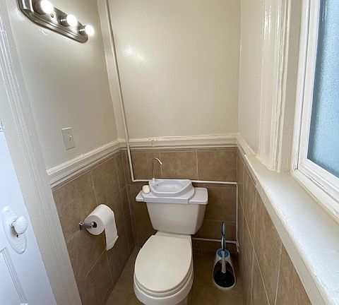 half restroom
