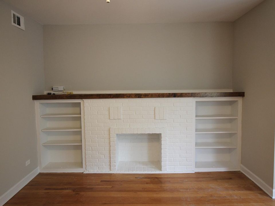 Decorative Fireplace and Built In Bookcase