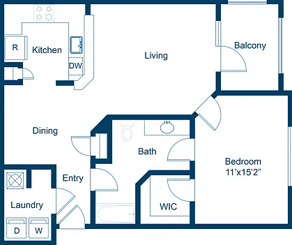 1 Bedroom | 1 Bath | 830 SF 1 Bedroom | 1 Bath | 830 SF