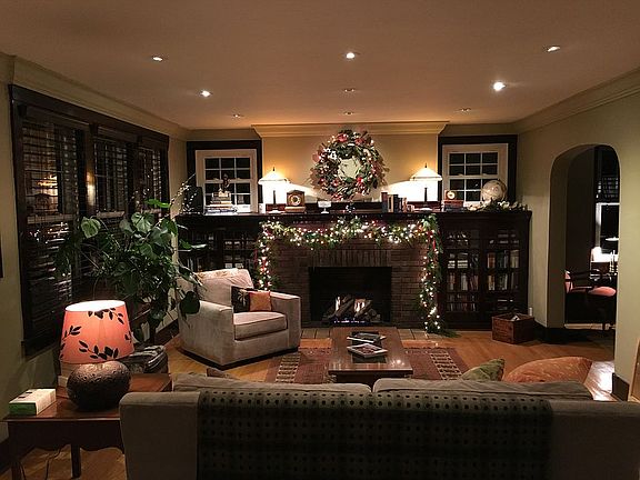 Restored family room. 