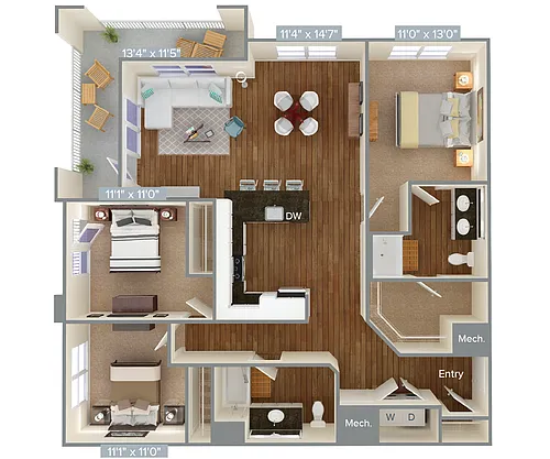 Floor plan C3-1-1422