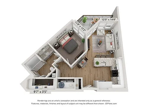 Floor plan A2 - Navy